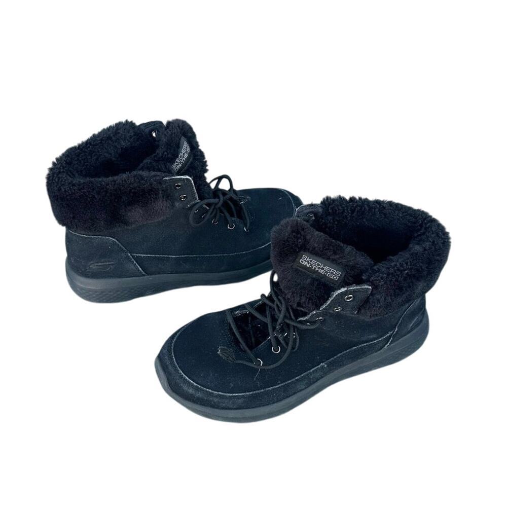 Skechers‎ On The Go Gen 5 Women’s Faux Fur Lined Leather Winter Boots Size 8.5